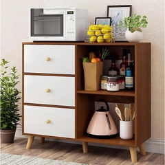 Kệ Tủ Bếp Hiện Đại Bằng Gỗ MDF Nhập Nội Thất Lắp Ráp Yapi - 112