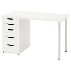 Bàn Làm Việc Kèm Tủ Có Ngăn Kéo Tiện Lợi Bằng Gỗ MDF Nhập Yapi-405