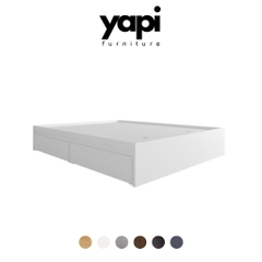 [FreeShip] Giường Ngủ 2 Hộc Kéo Không Đầu Giường LẮP ĐẶT TẬN NHÀ Yapi-507