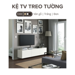 [FreeShip HCM] Kệ Tivi Treo Tường Bằng Gỗ MDF Hiện Đại Đa Năng 180x42x38cm Yapi-912