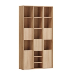 Kệ Sách Trưng Bày Decor Phòng Khách Phòng Làm Việc Bằng Gỗ MDF Yapi-637