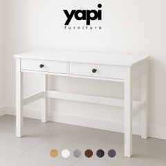 Bàn học 1m2, bàn làm việc 2 ngăn kéo kích thước 120x49x75cm Yapi-419