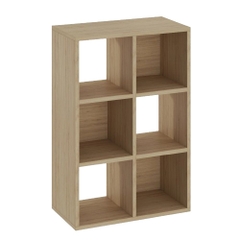 Kệ sách 6 ô vuông, kệ trang trí kích thước 54 x 28 x 80cm Yapi-658