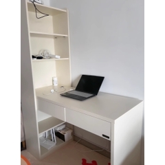Bàn làm việc, bàn học liền kệ sách có ngăn kéo 120x50x170cm Yapi-417