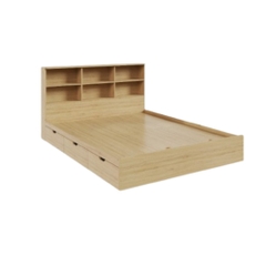 [FreeShip] Giường Ngủ 3 Ngăn Kéo Thiết Kế Kệ Đầu Giường Bằng Gỗ MDF Yapi-533