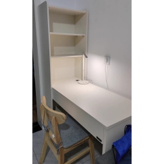 Bàn làm việc, bàn học liền kệ sách có ngăn kéo 120x50x170cm Yapi-417