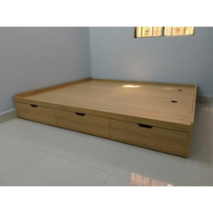[FreeShip] Giường Ngủ Thiết Kế 3 Ngăn Kéo Hiện Đại Bằng Gỗ MDF Yapi-532