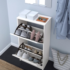 Tủ Giày 2 Ngăn Hiện Đại Bằng Gỗ MDF 49x28x93cm Yapi-313