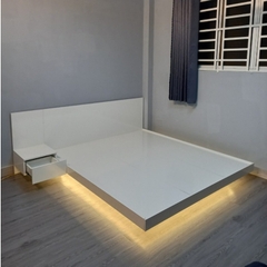 [FreeShip] Giường Bay Kết Hợp Đèn Led Cho Phòng Ngủ Hiện Đại Yapi-527