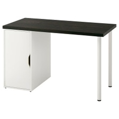 [FreeShip] Bàn học phong cách Bắc Âu chân sắt kèm tủ để đồ 120x60x73cm Yapi-414