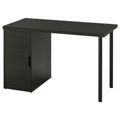 [FreeShip] Bàn học phong cách Bắc Âu chân sắt kèm tủ để đồ 120x60x73cm Yapi-414