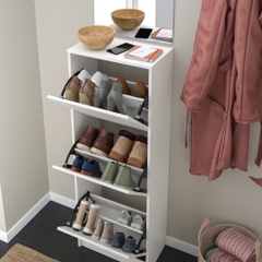 Kệ Tủ Giày 3 Ngăn Hiện Đại Bằng Gỗ MDF 49x28x135cm Yapi-309