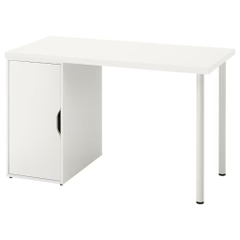 [FreeShip] Bàn học phong cách Bắc Âu chân sắt kèm tủ để đồ 120x60x73cm Yapi-414