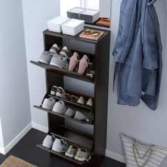 Kệ Tủ Giày 3 Ngăn Hiện Đại Bằng Gỗ MDF 49x28x135cm Yapi-309