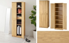 Tủ Quần Áo 6 Ngăn Thiết Kế Cánh Mở Dài 60cm Gỗ MDF Chống Xước GHC-51469 - Nội Thất Phòng Ngủ