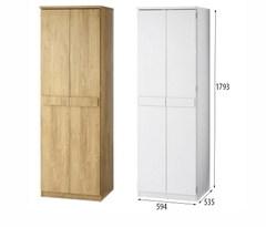 Tủ Quần Áo 6 Ngăn Thiết Kế Cánh Mở Dài 60cm Gỗ MDF Chống Xước GHC-51469 - Nội Thất Phòng Ngủ