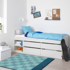 Giường Cho Bé, giường đơn 1mx2m cao 59cm Kèm 4 Ngăn Kéo Yapi-522