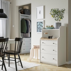 Kệ Tủ Để Đồ Phong Cách Cổ Điển Bằng Gỗ MDF Yapi-134