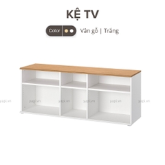 Kệ tivi phong cách Bắc Âu màu Vân gỗ phối trắng Yapi-909