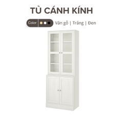 Tủ Kính Trưng Bày 81x47x212cm LẮP SẴN Decor Phòng Khách, Phòng Làm Việc  Yapi-624