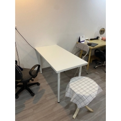 Bàn làm việc học tập chân tròn tinh gọn mặt bàn dày 3cm gỗ MDF cao cấp YAPI-403