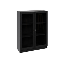 Tủ Cánh Kính 3 Tầng Kích thước 80cm x 30cm x 106cm Decor Phòng Làm Việc, Phòng Khách Yapi-627