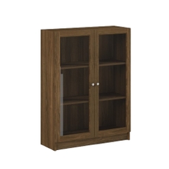Tủ Cánh Kính 3 Tầng Kích thước 80cm x 30cm x 106cm Decor Phòng Làm Việc, Phòng Khách Yapi-627
