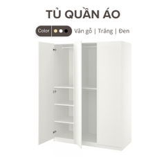 Tủ Áo 3 Cánh Mở Kích Thước 150x60x201cm Bằng Gỗ MDF Yapi-219