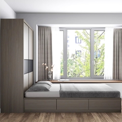 Combo Phòng Ngủ Hiện Đại Gồm Giường ngủ, Tủ Áo và Bàn làm việc LẮP ĐẶT TẬN NHÀ Yapi-233