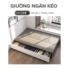 Giường Ngủ Thiết Kế 3 Ngăn Kéo Hiện Đại Bằng Gỗ Yapi-525