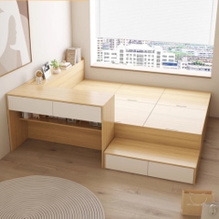 Combo Phòng Ngủ Cho Bé gồm Giường Ngủ, Bàn Học, Kệ Ngăn Kéo Yapi-528