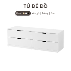 Tủ Để Đồ 4 Ngăn Kéo Bằng Gỗ MDF Lắp Sẵn Yapi-145