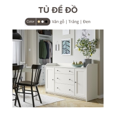 Tủ Để Đồ 3 Ngăn Kéo Hiện Đại Bằng Gỗ MDF Yapi-142