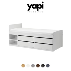 Giường Cho Bé, giường đơn 1mx2m cao 59cm Kèm 4 Ngăn Kéo Yapi-522