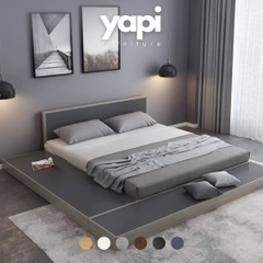 Giường ngủ bệt phối màu hiện đại thiết kế mở rộng Yapi-511