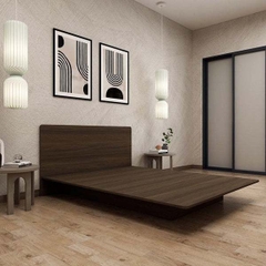 Giường Ngủ Gỗ Giấu Chân, Giường Bay Tích Hợp Đèn LED Yapi-535 202x20cm (DàixCao)