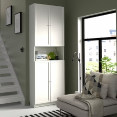 Kệ Sách Có Cánh 80x30x234cm (DxRxC) Gỗ MDF chống xước Yapi-652