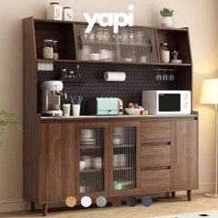 Tủ bếp đa năng để bát đĩa, lò vi sóng 160x40x184 cm Yapi-TB001