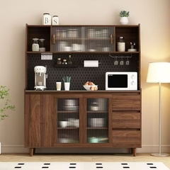 Tủ bếp đa năng để bát đĩa, lò vi sóng 160x40x184 cm Yapi-TB001