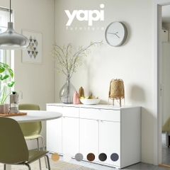 Tủ để đồ phong cách Bắc Âu 140x47x75cm Yapi-164 để bát đĩa, trang trí phòng khách, phòng bếp