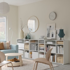 Combo kệ sách trang trí phòng khách, phòng làm việc 286x37x90 cm Yapi-654