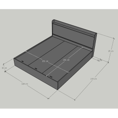Giường Ngủ Bọc Nệm Đầu Giường Yapi-523
