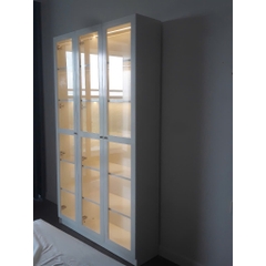 Tủ Kính 6 Tầng Kích thước 120x30x200cm Decor Phòng Làm Việc, Phòng Khách Yapi-623