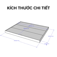Giường Ngủ Bệt Cao 12cm Thiết Kế Đơn Giản Tự Lắp Ráp Tại Nhà Dễ Dàng GHC-9192 của Yapi