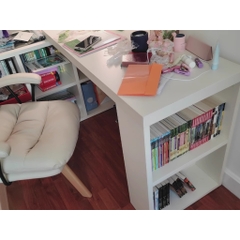 Bàn làm việc, bàn học kèm kệ sách thiết kế hiện đại 120x50x75cm Yapi-416