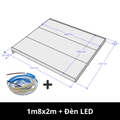 Giường Bay Kèm Đèn LED Gỗ MDF Nhập Khẩu LẮP RÁP TẬN NHÀ cho Gia Đình, Homestay Yapi-518