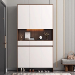 Tủ Giày Đa Năng Có Đèn LED Gỗ MDF Chống Ẩm Thiết Kế Tối Ưu Không Gian Yapi-315