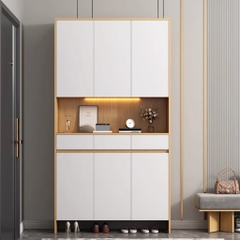 Tủ Giày Đa Năng Có Đèn LED Gỗ MDF Chống Ẩm Thiết Kế Tối Ưu Không Gian Yapi-315