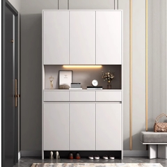 Tủ Giày Đa Năng Có Đèn LED Gỗ MDF Chống Ẩm Thiết Kế Tối Ưu Không Gian Yapi-315