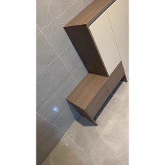 Tủ Giày Có Ghế Ngồi Kích Thước 140x35x110cm LẮP SẴN Yapi-317